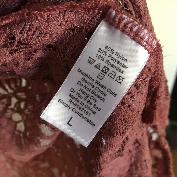 Lularoe Joy duster cardigan dusty rose lace L NWT - Picture 5 of 5